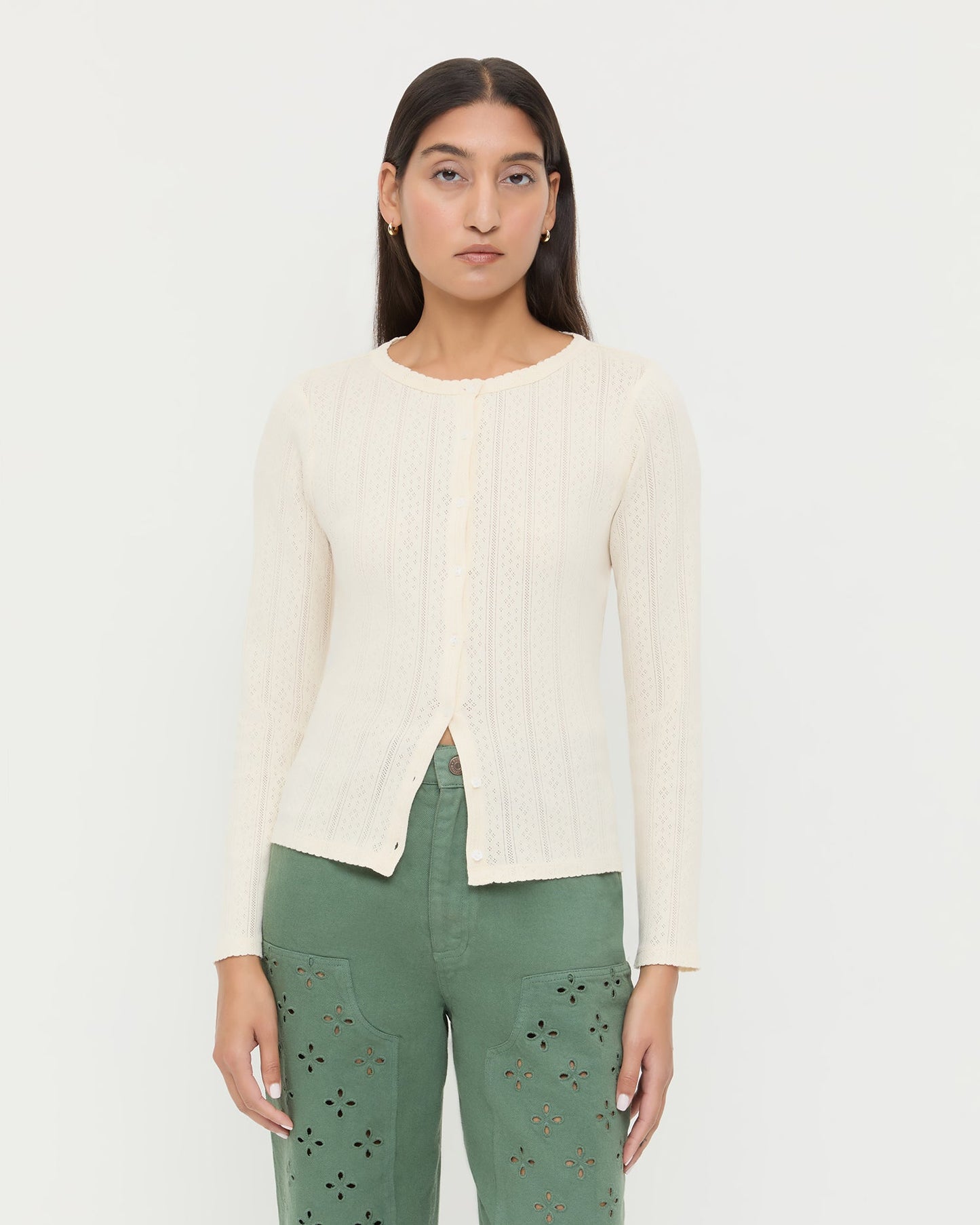 Ash Pointelle Cardigan