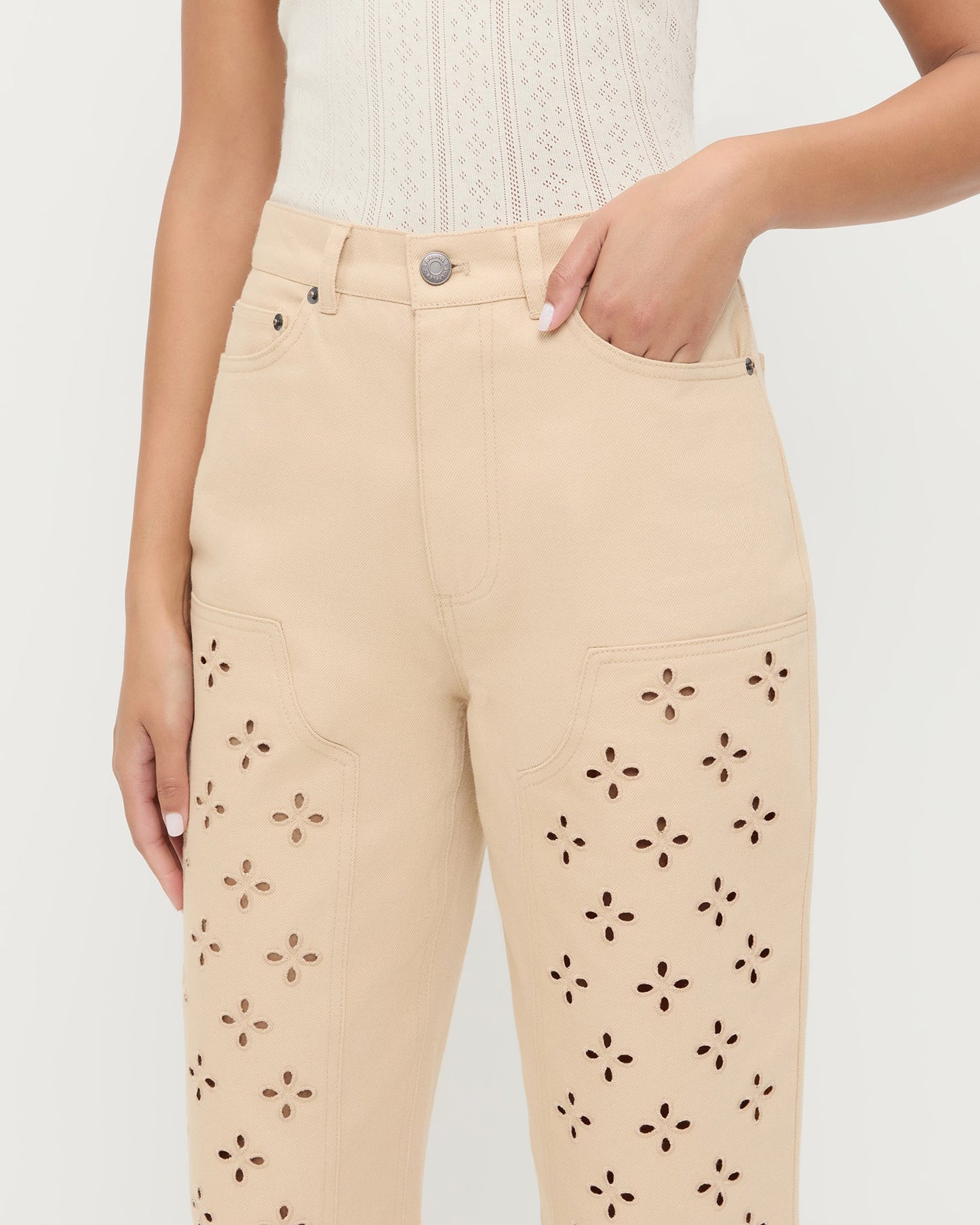 Demi Embroidered Pant