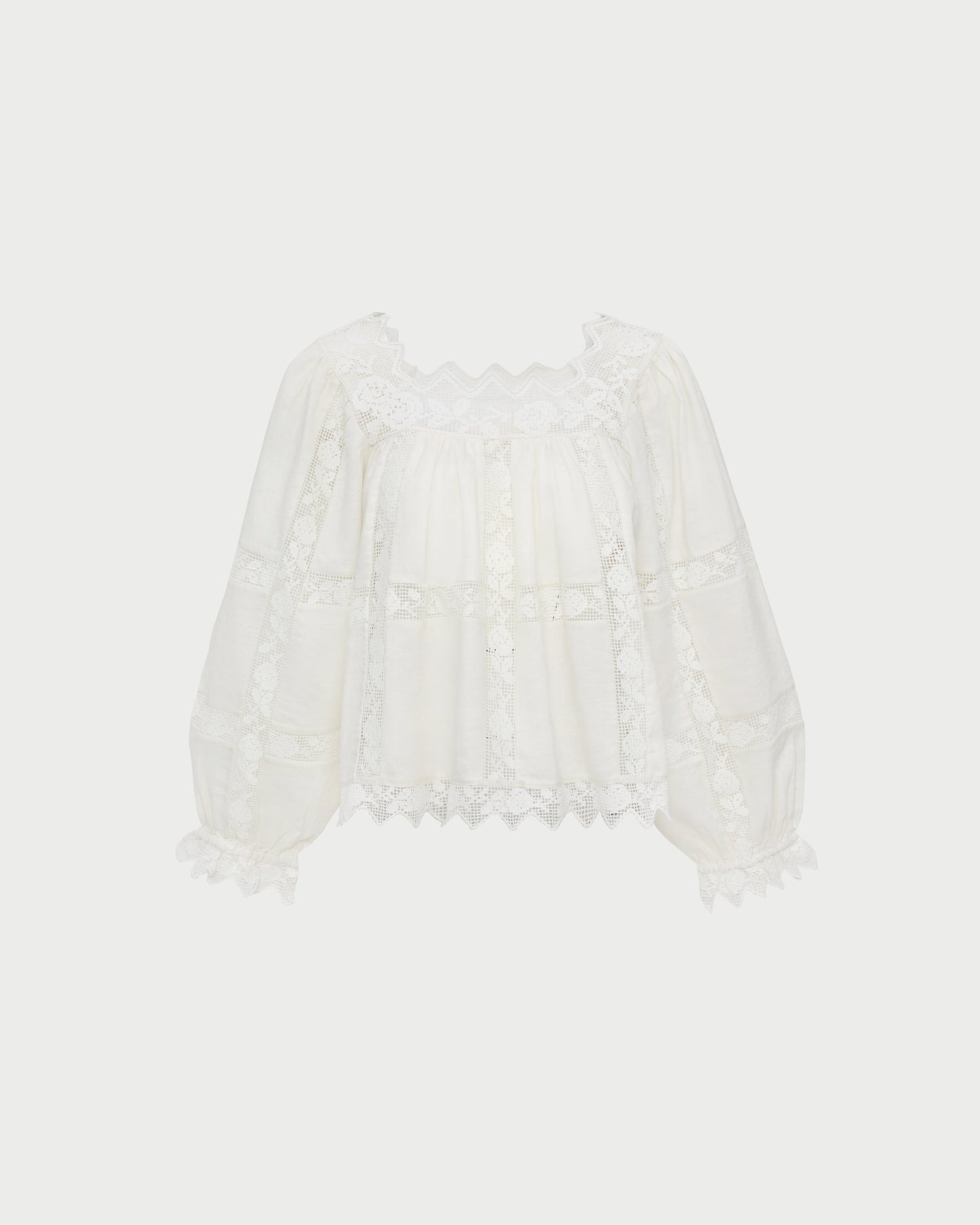 Pauline Embroidered Lace Blouse