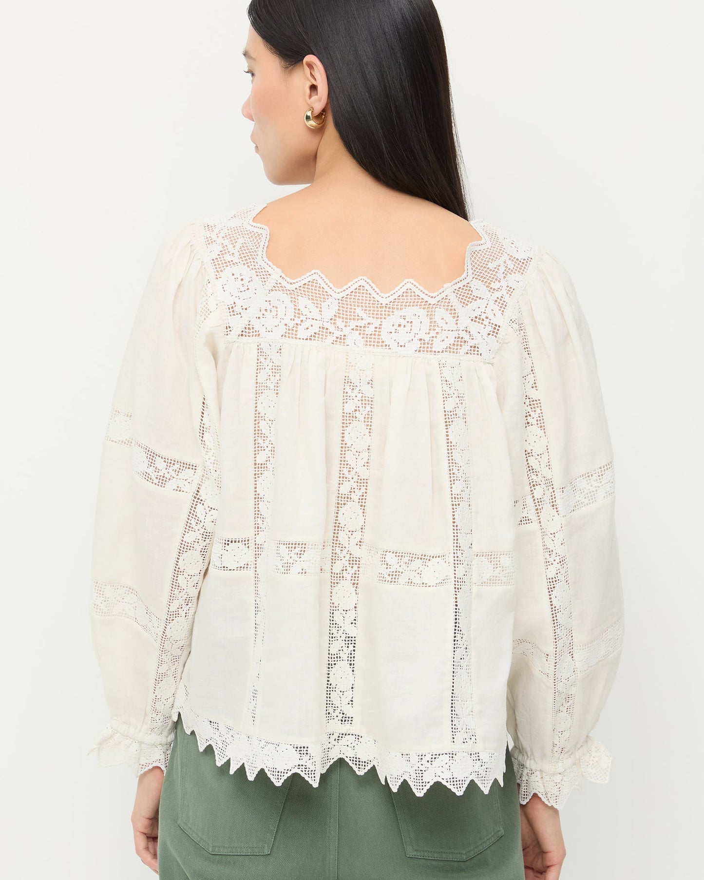 Pauline Embroidered Lace Blouse